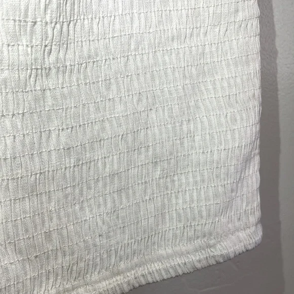 SHEIN White Tight Fit Mini Dress with Poofy Off-Shoulder Short Sleeves, size S - Picture 3 of 11